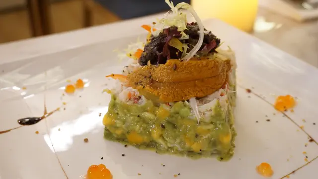 海膽蟹肉牛油梨芒果他他