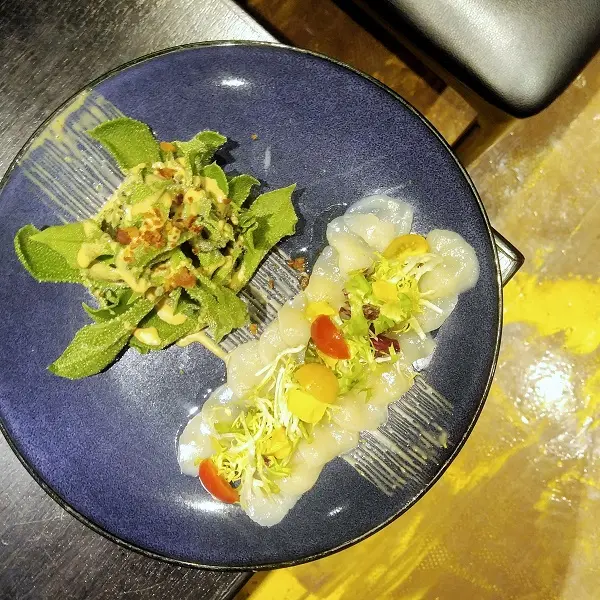 帆立貝冰菜沙律