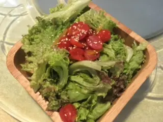 有機沙律伴芝麻醬