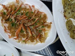 蒜茸蒸開邊蝦 - 土瓜灣的朱敏記桑拿菜