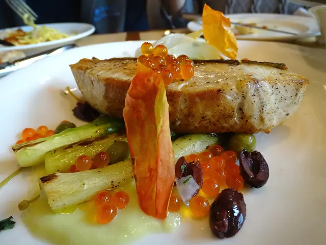 Pan-seared yellowfin tuna