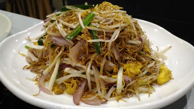 蟹油銀芽炒麵