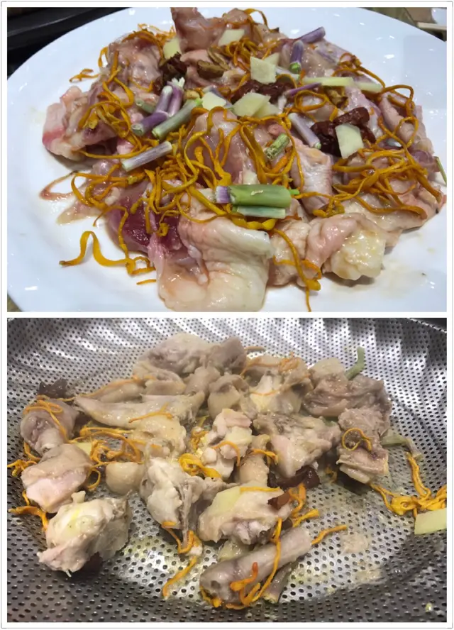 蟲草花蒸新鮮雞