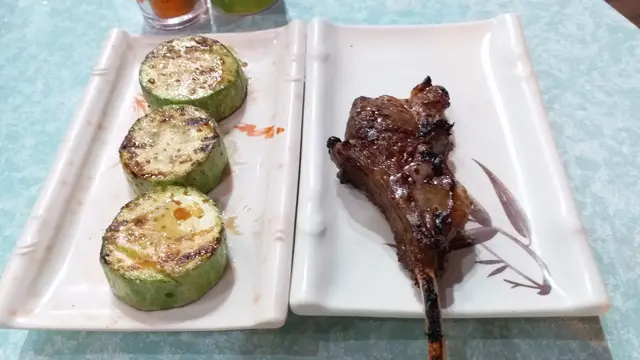 燒脆玉瓜 及 燒羊架