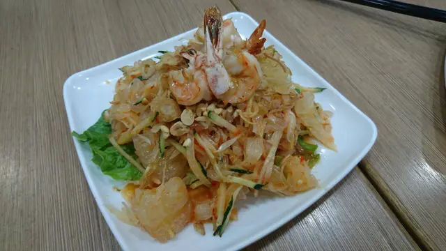 烤大蝦柚子沙律