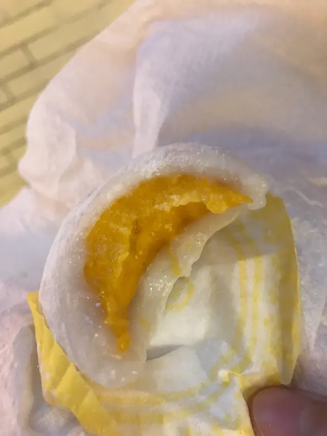 你睇芒果同糯米糍既比例係1:1呀