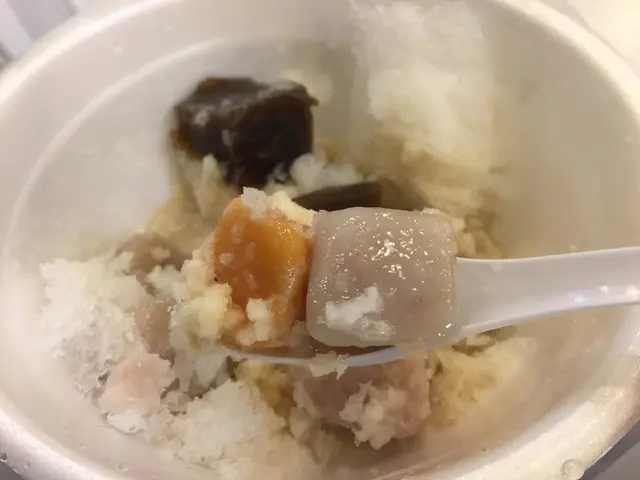 比坊間的較為大粒，
但芋頭味薄弱，口感不夠煙韌，略為遜色。😟