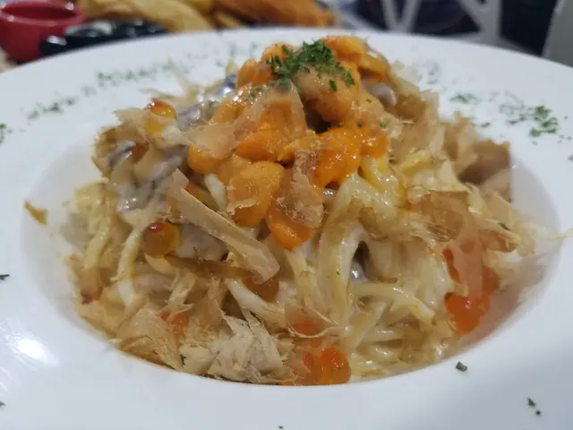 海膽三文魚籽明太子意粉