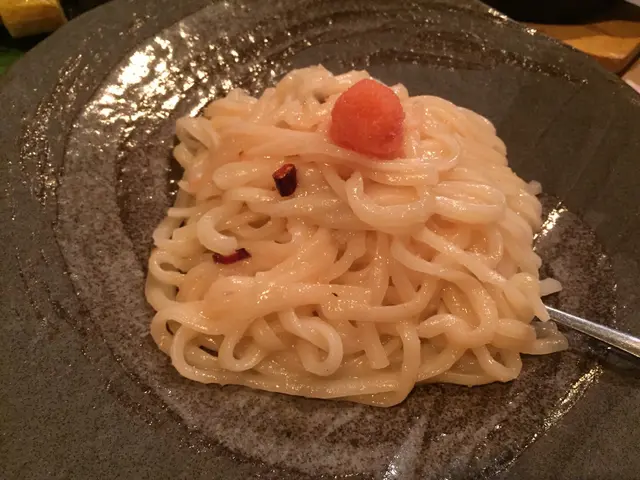 明太香蒜辣椒醬烏冬