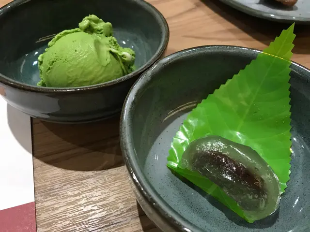 綠茶雪糕、和果子