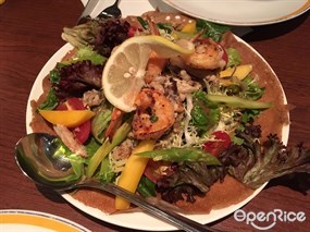 shrimp salad - 銅鑼灣的La Cr&#234;perie