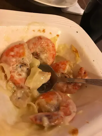 芝士焗大虾磨菇千层面