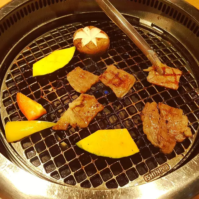 特選日本產和牛肉眼、南瓜、冬菇、紅椒、黃椒