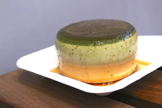 抹茶若竹布丁燒