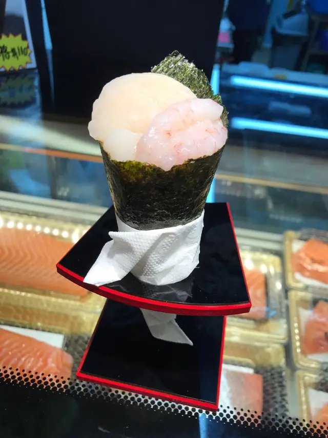 帶子拼甜蝦手卷