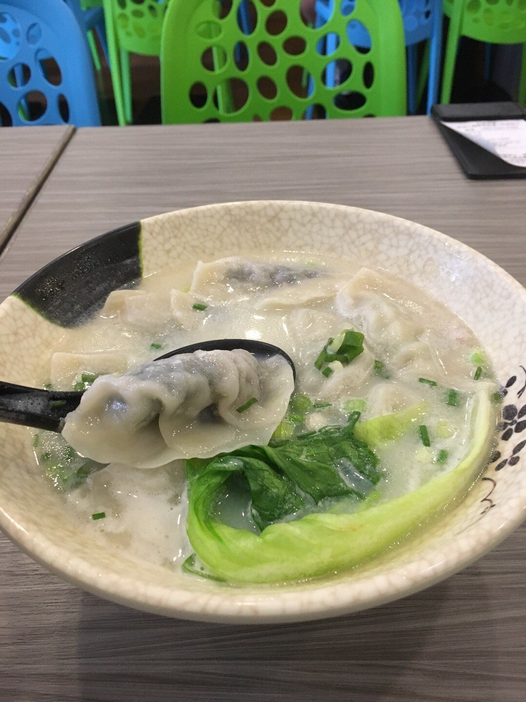 豆浆鱼汤水饺