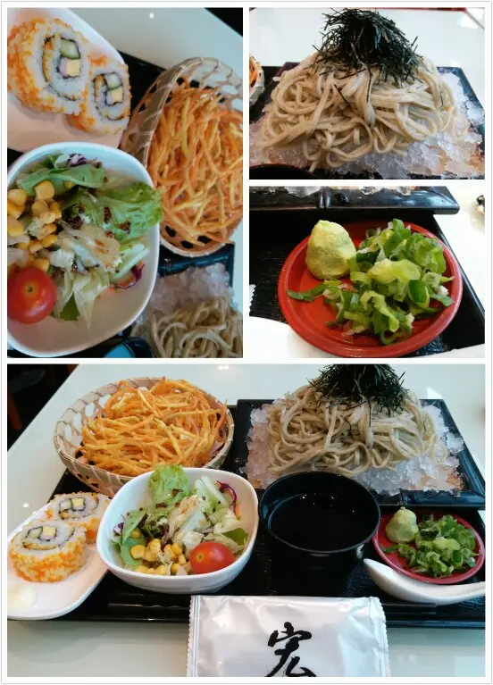 野菜天婦羅冷烏冬套餐