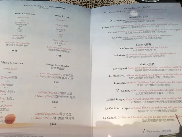 午間套餐有$688 / $788 / $888三種選擇