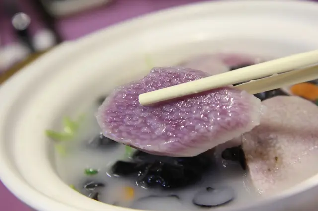 紫淮山米湯浸有機時蔬