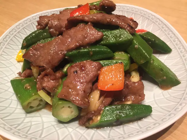 秋葵炒牛肉