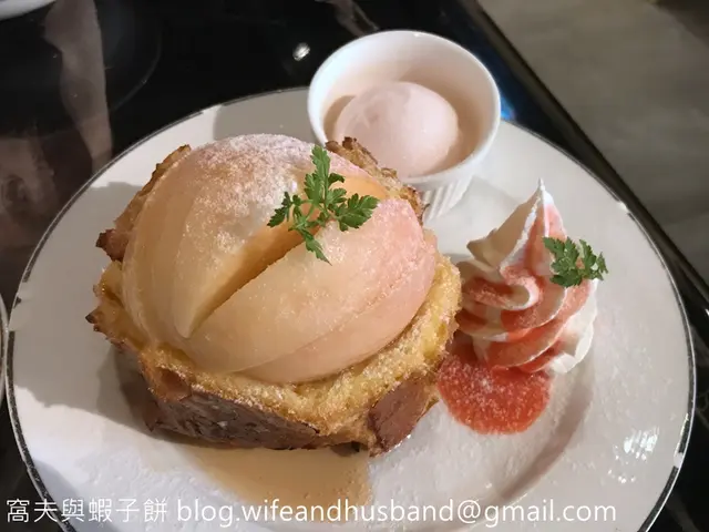 日本山梨縣桃法式土司