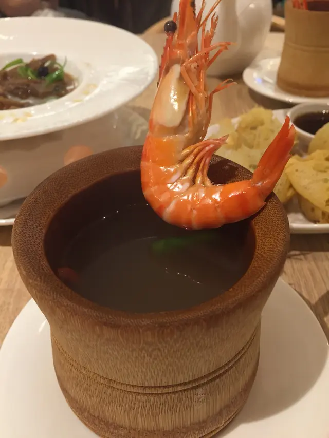 藥膳竹筒蝦