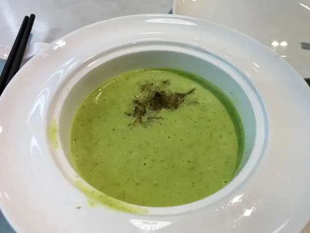 青豆薯仔薄荷竹燕忌廉湯