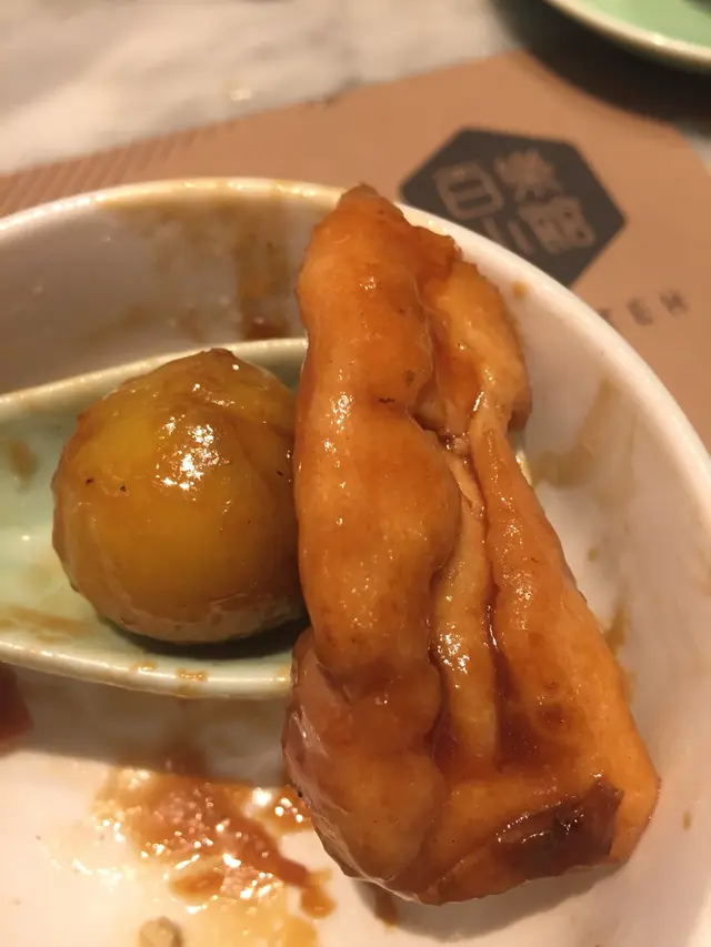 方魚雞球炆栗子