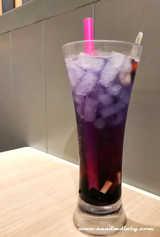 巨峰提子藍蝶粒粒梳打