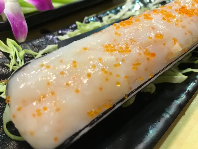 熟左既墨魚滑好彈牙，而且因爲佈滿蟹子，所以食落仲會有卜卜聲，多重口感好正🤤