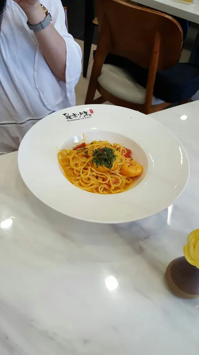 車打芝士汁鮮蝦我意粉