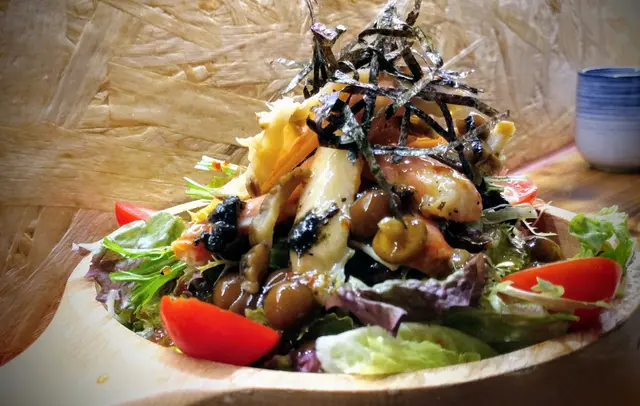 滑子菇蟹肉沙律