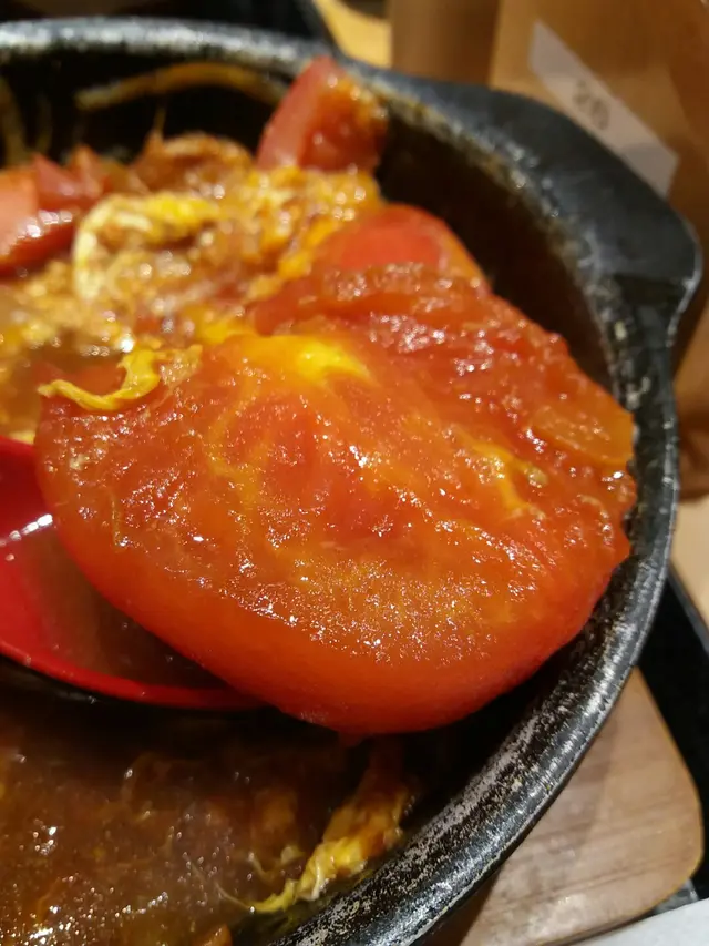 滑蛋蕃茄豬扒小鍋定食