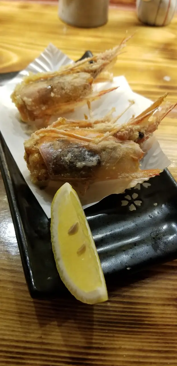 炸赤蝦頭