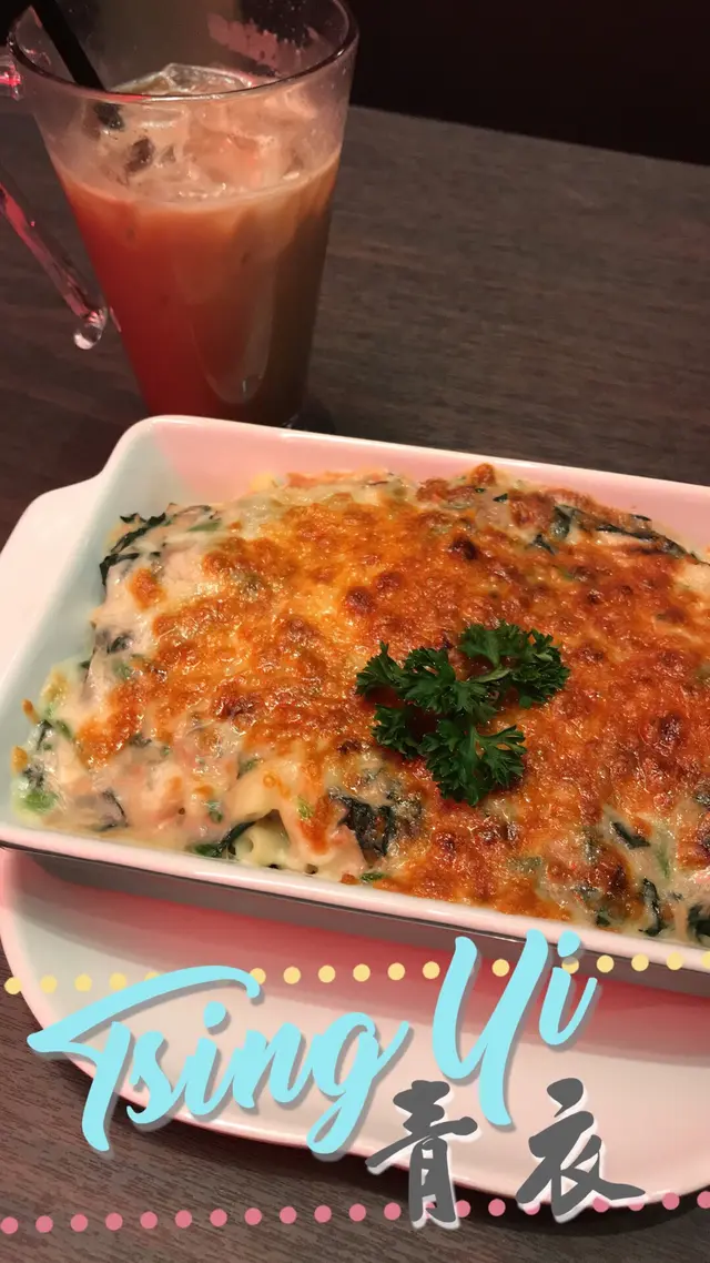 芝士菠菜焗吞拿魚通粉