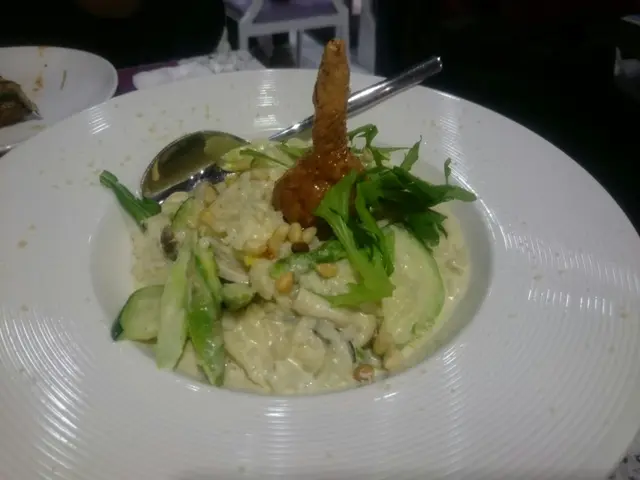 松子椰菜花蘆筍忌廉燴意大利飯