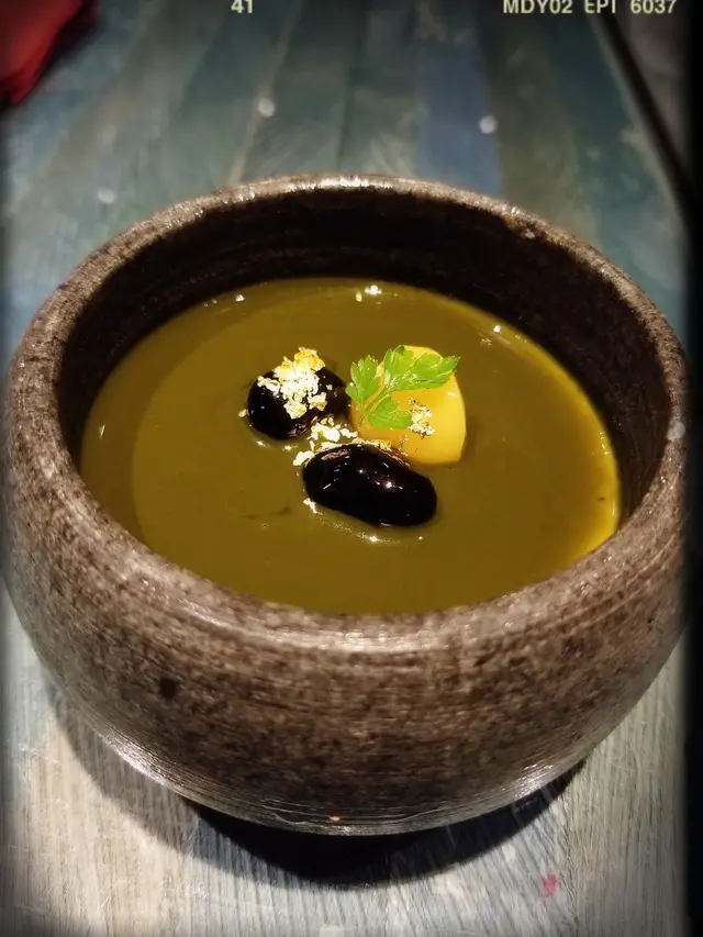 黑芝麻奶凍/抹茶糖漿（$78）