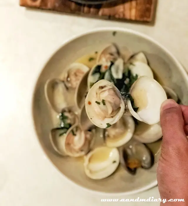 香蒜辣椒白酒煮大蜆