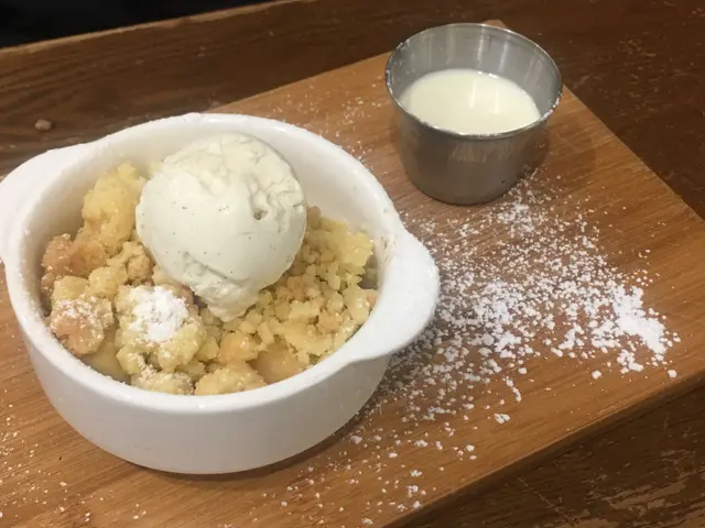 Apple Crumble with Vanilla Ice-Cream