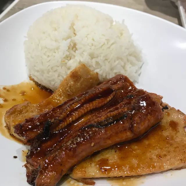 燒汁饅魚豬扒飯