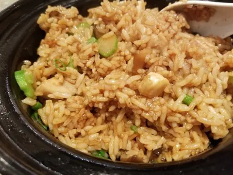 超油既珍珠帶子雞粒炆飯 - 如果可以負數，佢當之無愧