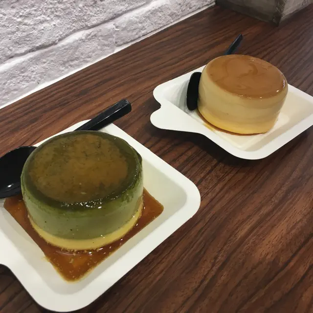 抺茶布丁燒與芝士布丁燒