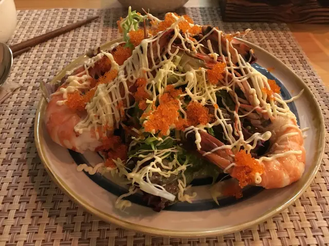 大蝦蟹籽沙律