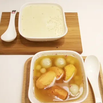 榴槤西米~桂花蕃薯小丸子