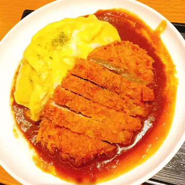 咖哩猪排滑蛋饭