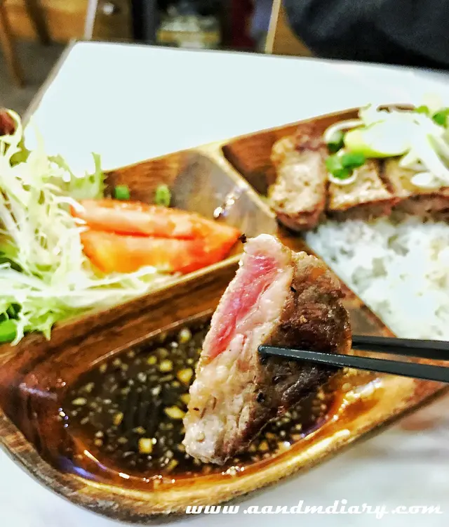 黑安格斯肉眼牛扒飯