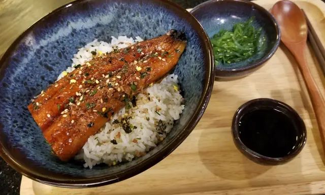 鰻魚飯同吉列豬扒烏冬
