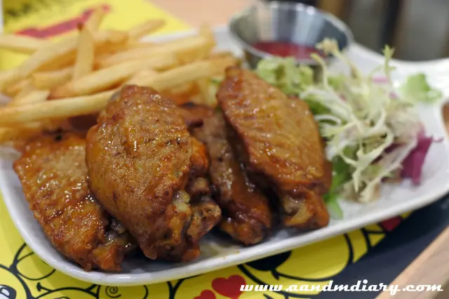 蜜香雞翼配薯條
