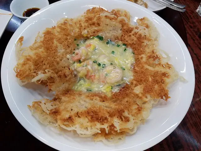 滑蛋蝦仁煎米餅