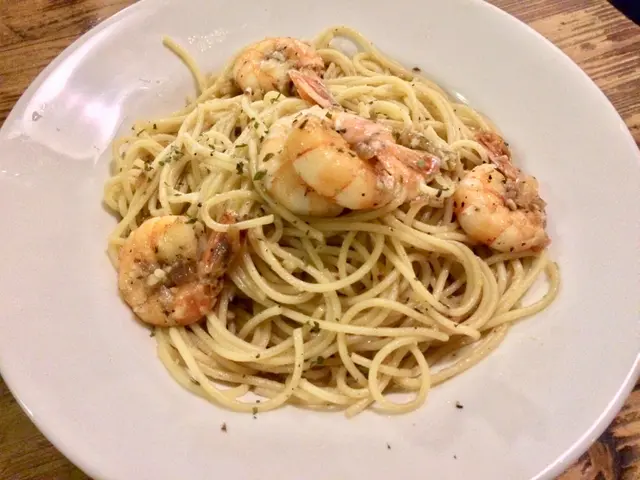 香蒜虎蝦炒意粉